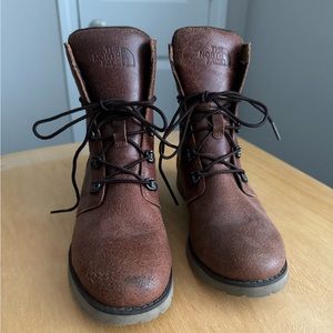 North face leather boots